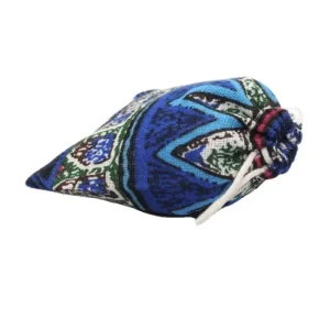 Custom Linen Drawstring Bags with Multicolored All Over Print